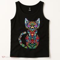 Fun Trippy Cat Tank Top thumb 2