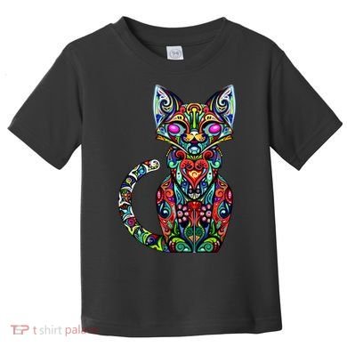 Fun Trippy Cat Toddler T-Shirt