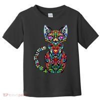 Fun Trippy Cat Toddler T-Shirt thumb 0