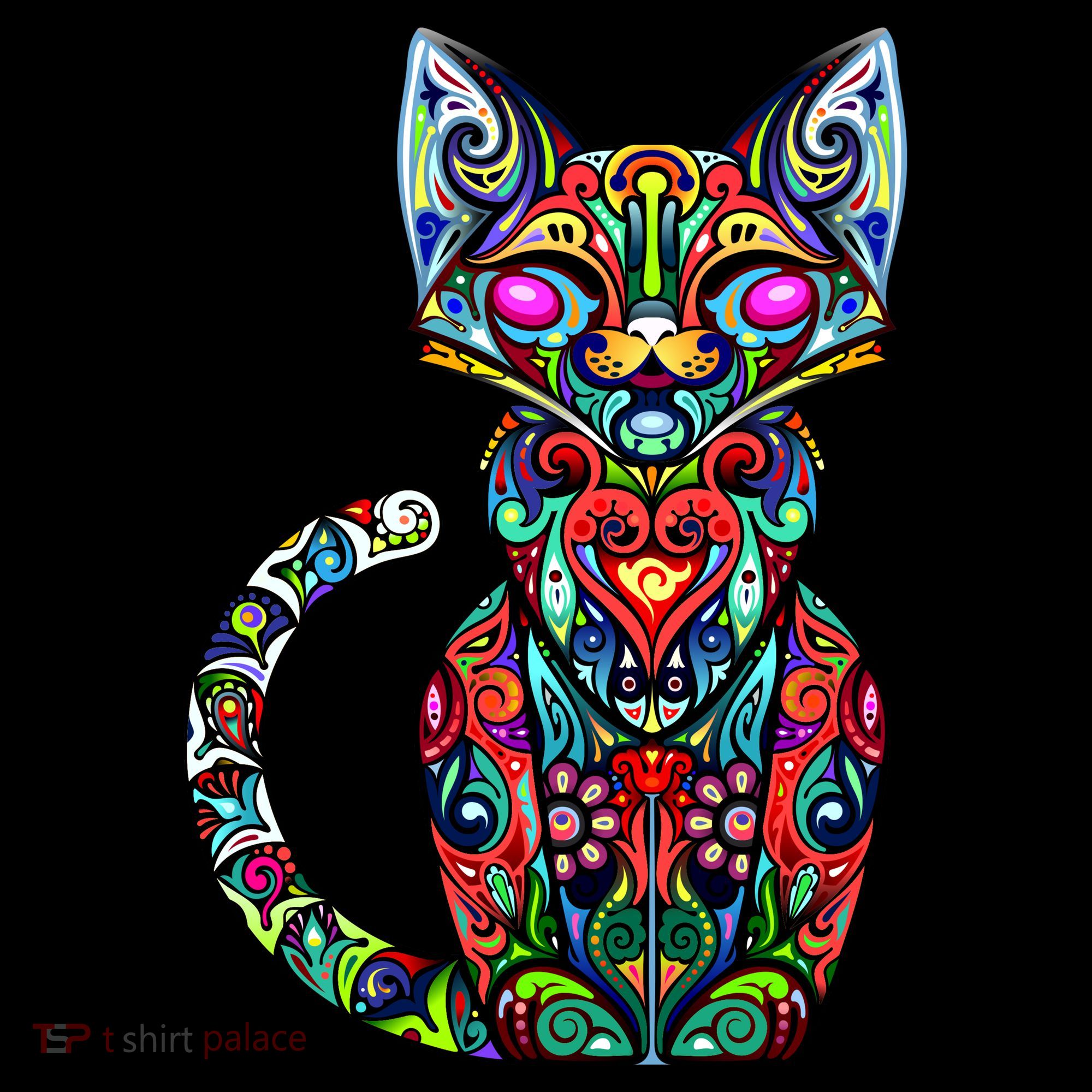 Fun Trippy Cat Visor