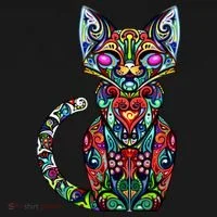 Fun Trippy Cat Visor thumb 3