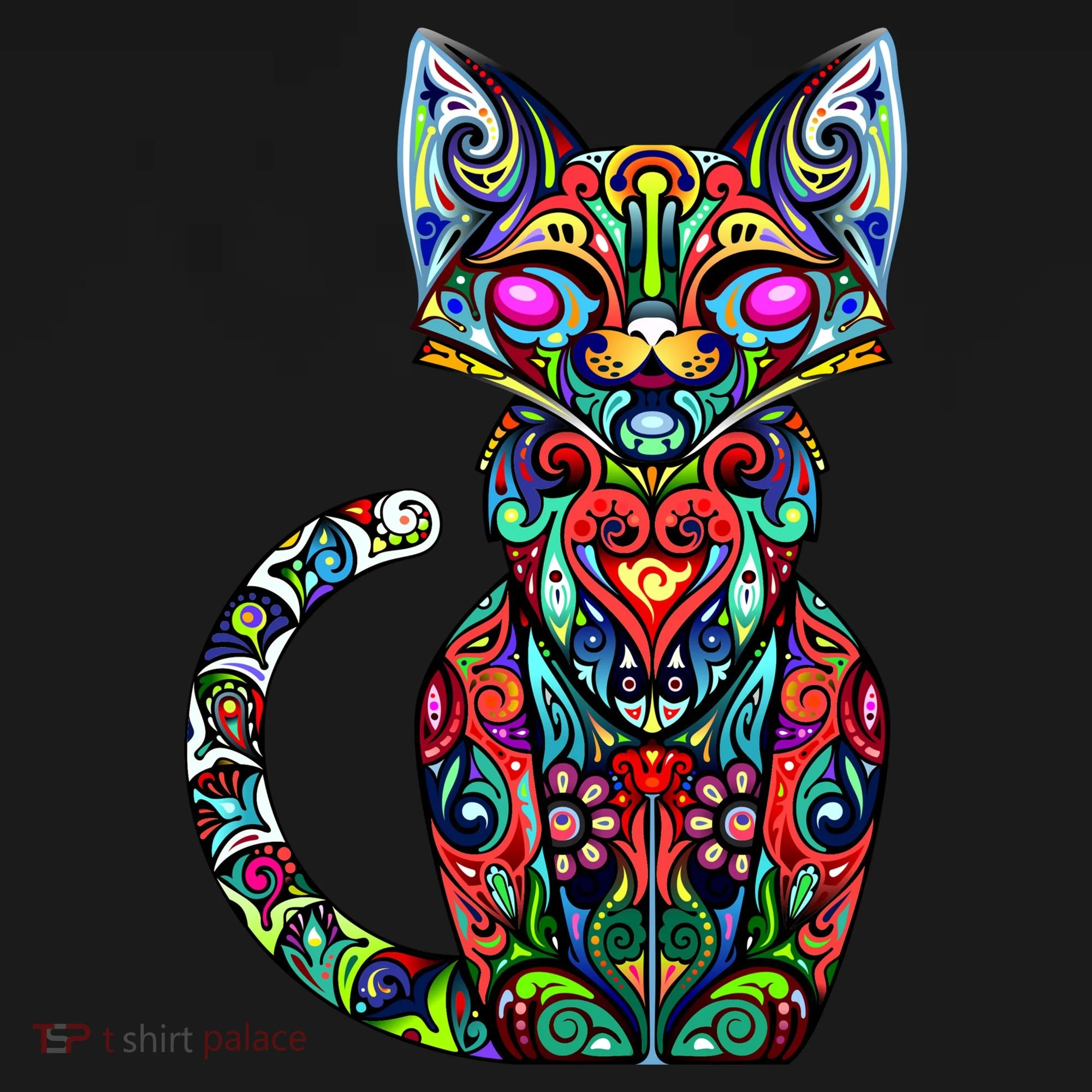 Fun Trippy Cat Visor
