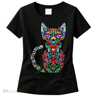 Fun Trippy Cat Women's T-Shirt