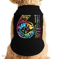 Fun Tye Dyed Sixth 6th Grade Doggie Tank thumb 0