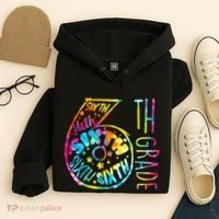 Fun Tye Dyed Sixth 6th Grade Hoodie thumb 4