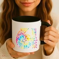 Fun Tye Dyed Sixth 6th Grade Coffee Mug thumb 3