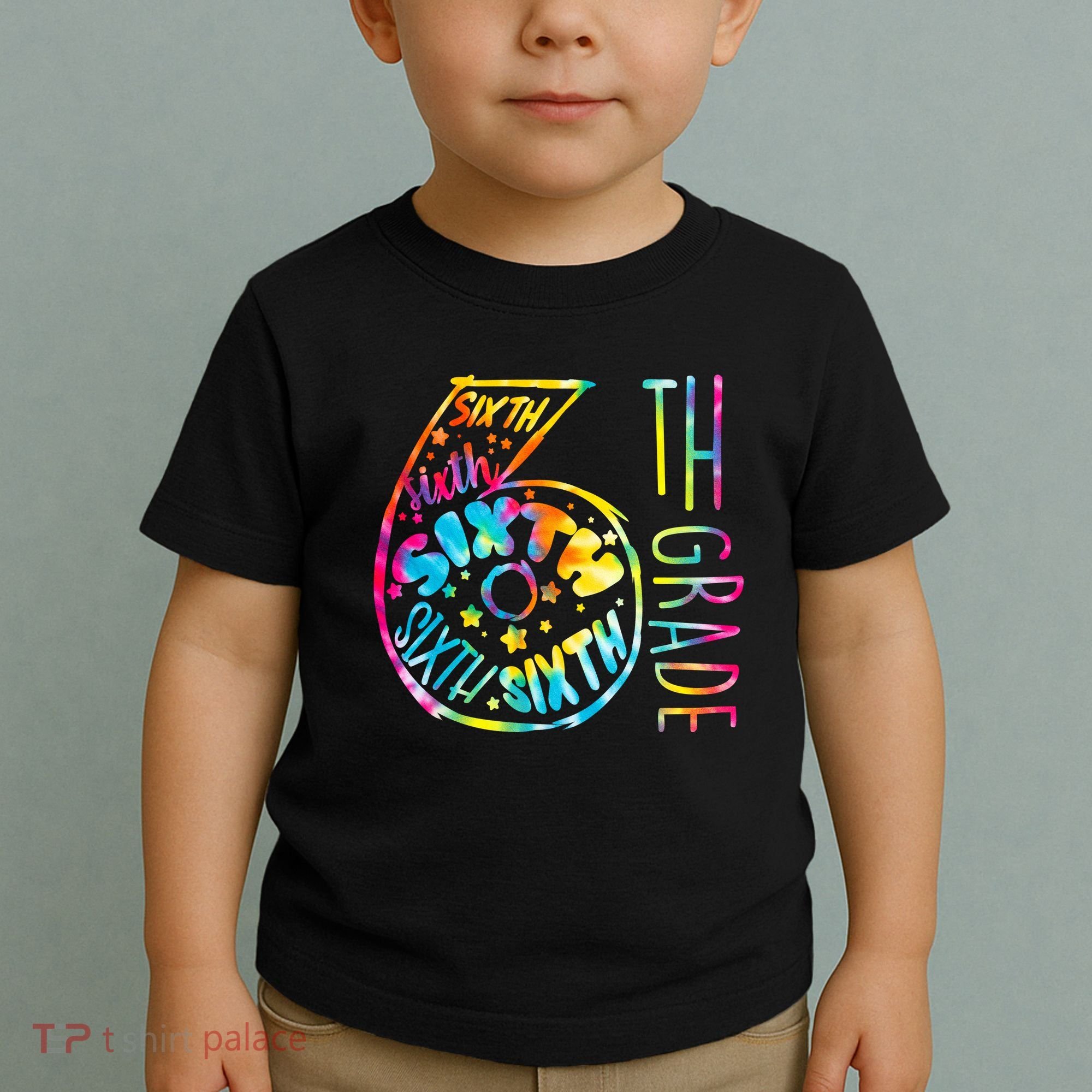 Fun Tye Dyed Sixth 6th Grade Toddler T-Shirt