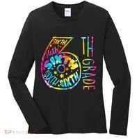 Fun Tye Dyed Sixth 6th Grade Women's Long Sleeve Shirt thumb 0