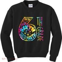 Fun Tye Dyed Sixth 6th Grade Kids Sweatshirt thumb 0
