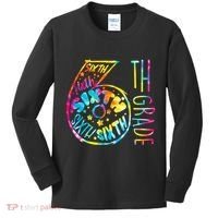 Fun Tye Dyed Sixth 6th Grade Kids Long Sleeve Shirt thumb 0