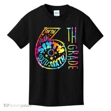 Fun Tye Dyed Sixth 6th Grade Kids T-Shirt