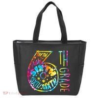 Fun Tye Dyed Sixth 6th Grade Tote Bag thumb 0