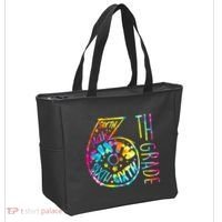 Fun Tye Dyed Sixth 6th Grade Tote Bag thumb 2
