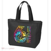 Fun Tye Dyed Sixth 6th Grade Tote Bag thumb 3