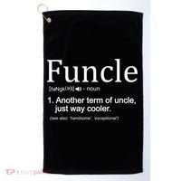 Funcle Definition Another Term For Uncle Just Way Cooler Golf Towel thumb 0