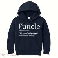 Funcle Definition Like Dad Only Cooler Kids Hoodie thumb 0