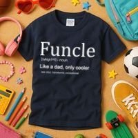 Funcle Definition Like Dad Only Cooler Kids T-Shirt thumb 3