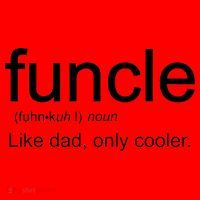 Funcle Definition Uncle Like Dad Only Cooler Santa Hat thumb 1