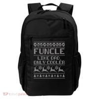 Funcle Like A Dad Only Cooler Ugly Christmas  Backpack thumb 0