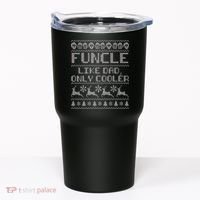 Funcle Like A Dad Only Cooler Ugly Christmas  Tumbler thumb 0