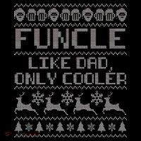 Funcle Like A Dad Only Cooler Ugly Christmas  Women's Tank Top thumb 5