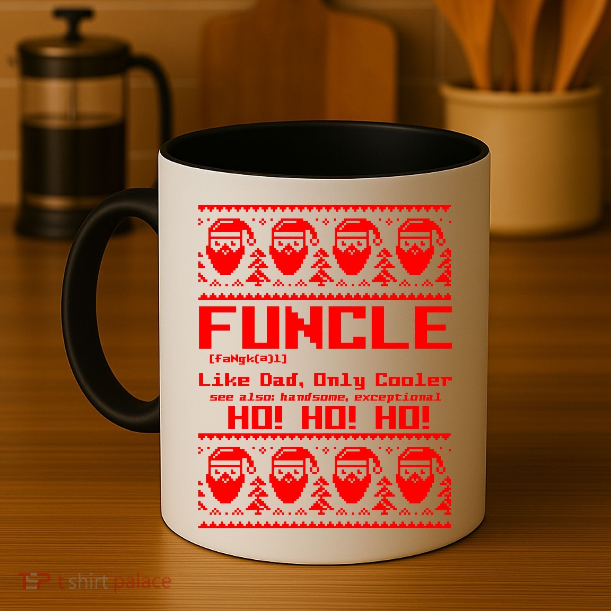 Funcle Like Dad Only Cooler Ugly Christmas Coffee Mug