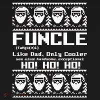 Funcle Like Dad Only Cooler Ugly Christmas Women's Hoodie thumb 2