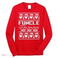 Funcle Like Dad Only Cooler Ugly Christmas Long Sleeve Shirt thumb 0