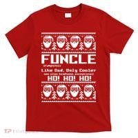 Funcle Like Dad Only Cooler Ugly Christmas T-Shirt thumb 0