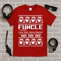 Funcle Like Dad Only Cooler Ugly Christmas T-Shirt thumb 5