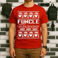 Funcle Like Dad Only Cooler Ugly Christmas T-Shirt thumb 6