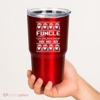 Funcle Like Dad Only Cooler Ugly Christmas Tumbler thumb 2