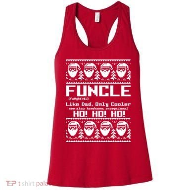 Funcle Like Dad Only Cooler Ugly Christmas Women's Tank Top