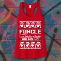 Funcle Like Dad Only Cooler Ugly Christmas Women's Tank Top thumb 3