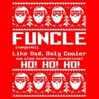 Funcle Like Dad Only Cooler Ugly Christmas Toddler Hoodie thumb 2