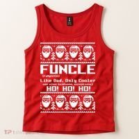 Funcle Like Dad Only Cooler Ugly Christmas Tank Top thumb 2