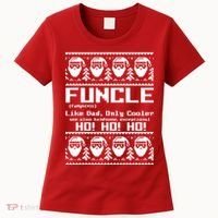 Funcle Like Dad Only Cooler Ugly Christmas Women's T-Shirt thumb 0