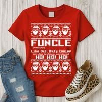 Funcle Like Dad Only Cooler Ugly Christmas Women's T-Shirt thumb 3