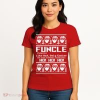 Funcle Like Dad Only Cooler Ugly Christmas Women's T-Shirt thumb 4