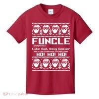 Funcle Like Dad Only Cooler Ugly Christmas Kids T-Shirt thumb 0