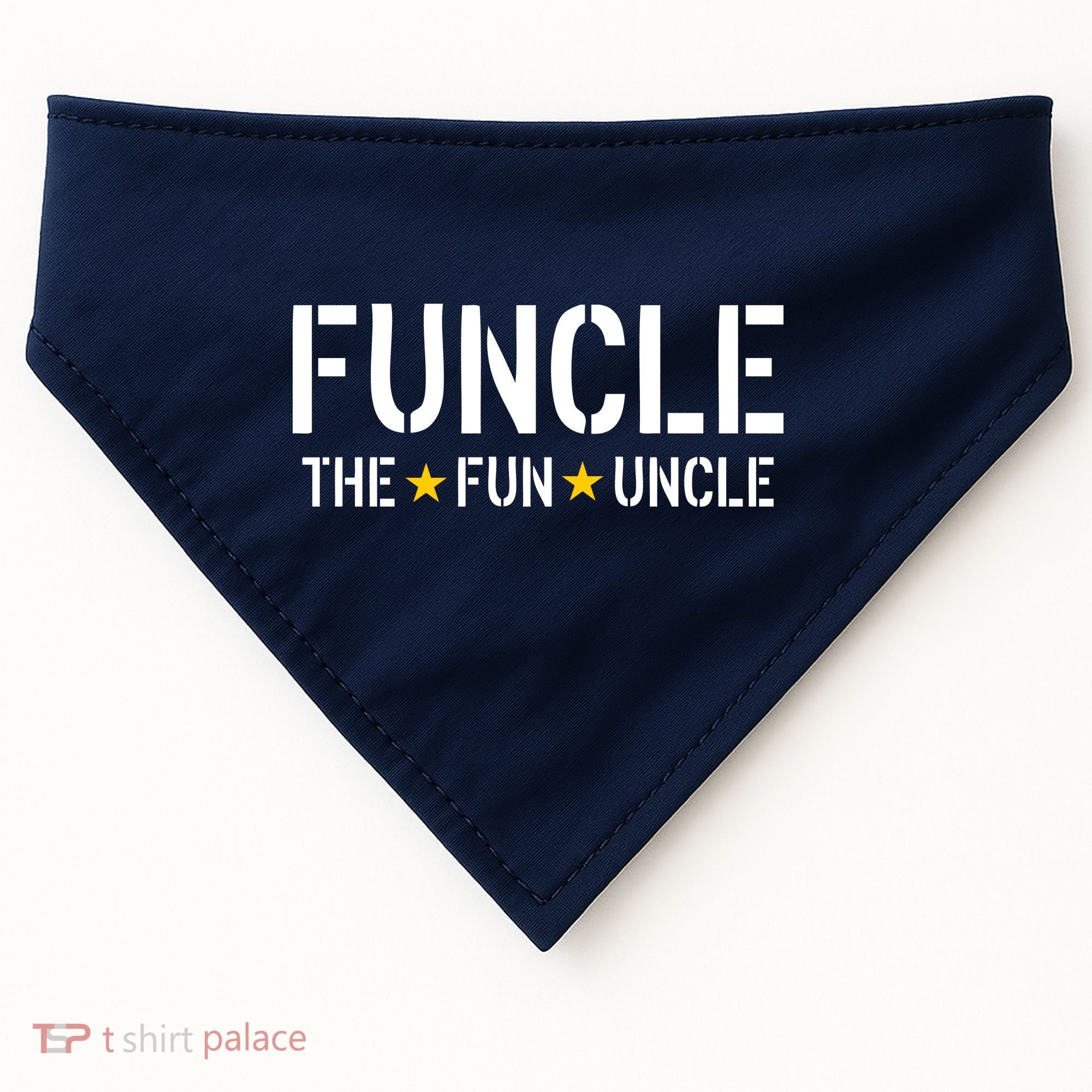 Funcle The Fun Uncle Army Stars USA-Made Doggie Bandana