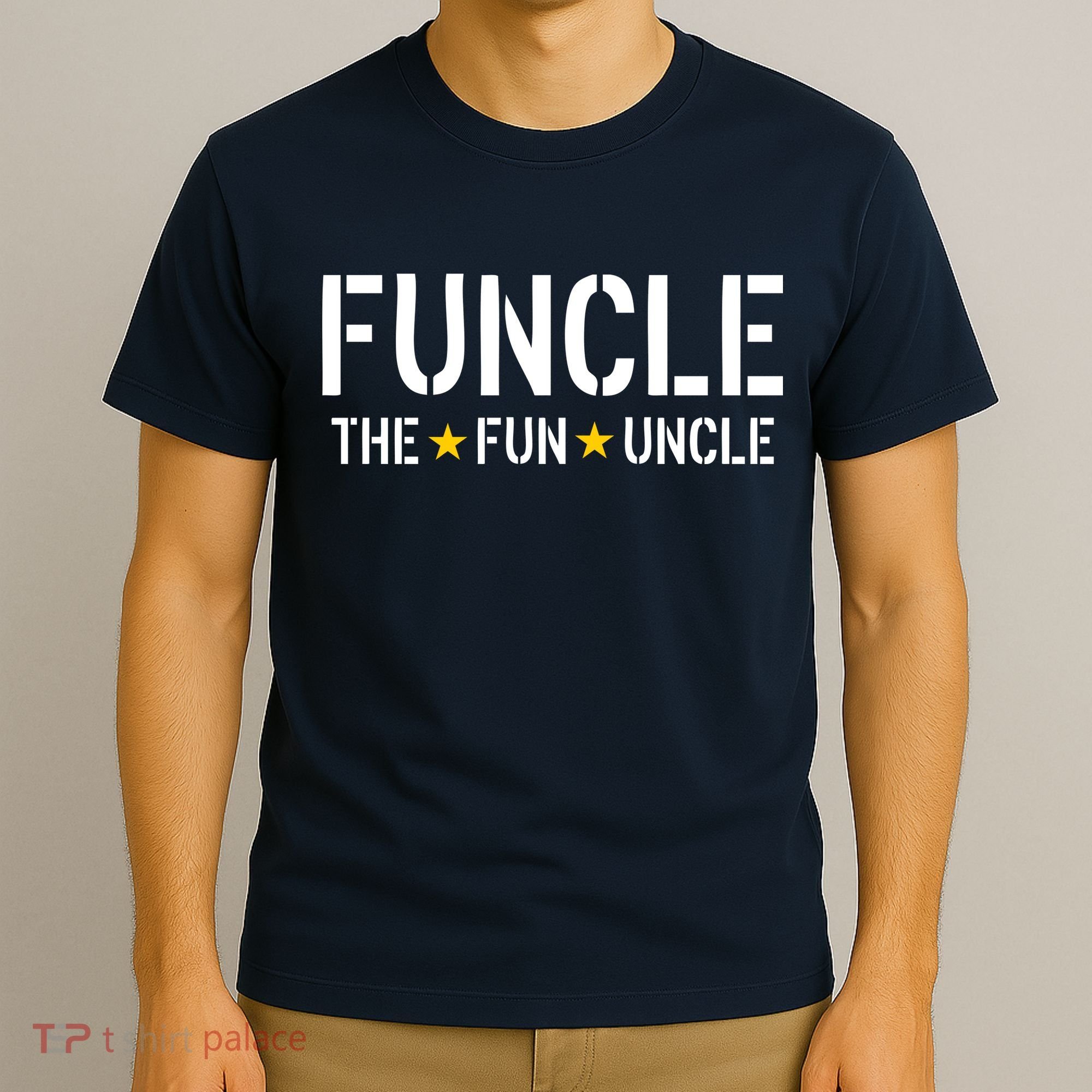 Funcle The Fun Uncle Army Stars T-Shirt