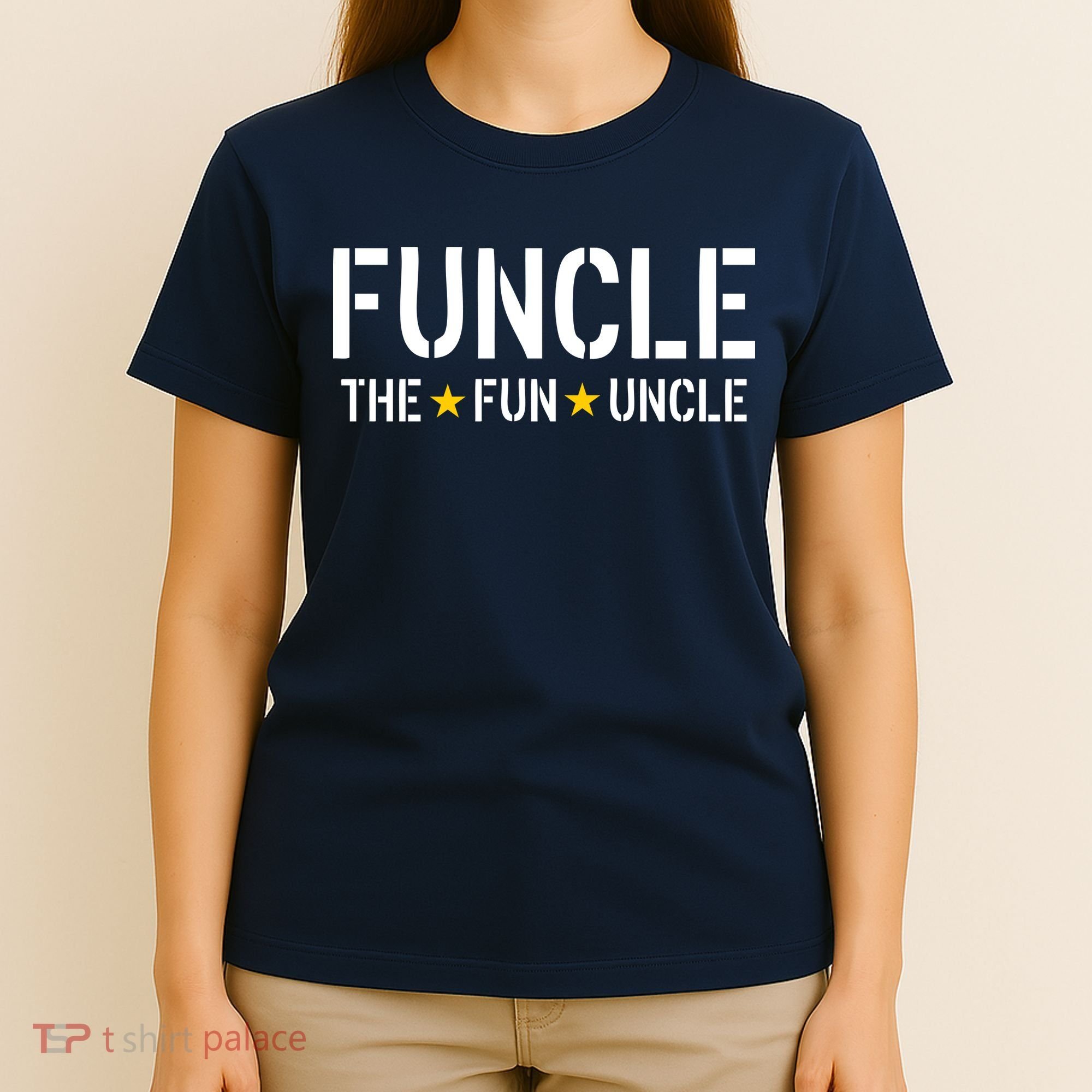 Funcle The Fun Uncle Army Stars T-Shirt