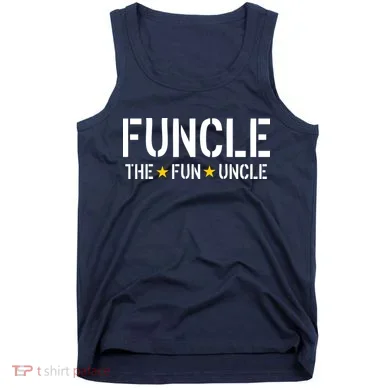 Funcle The Fun Uncle Army Stars Tank Top