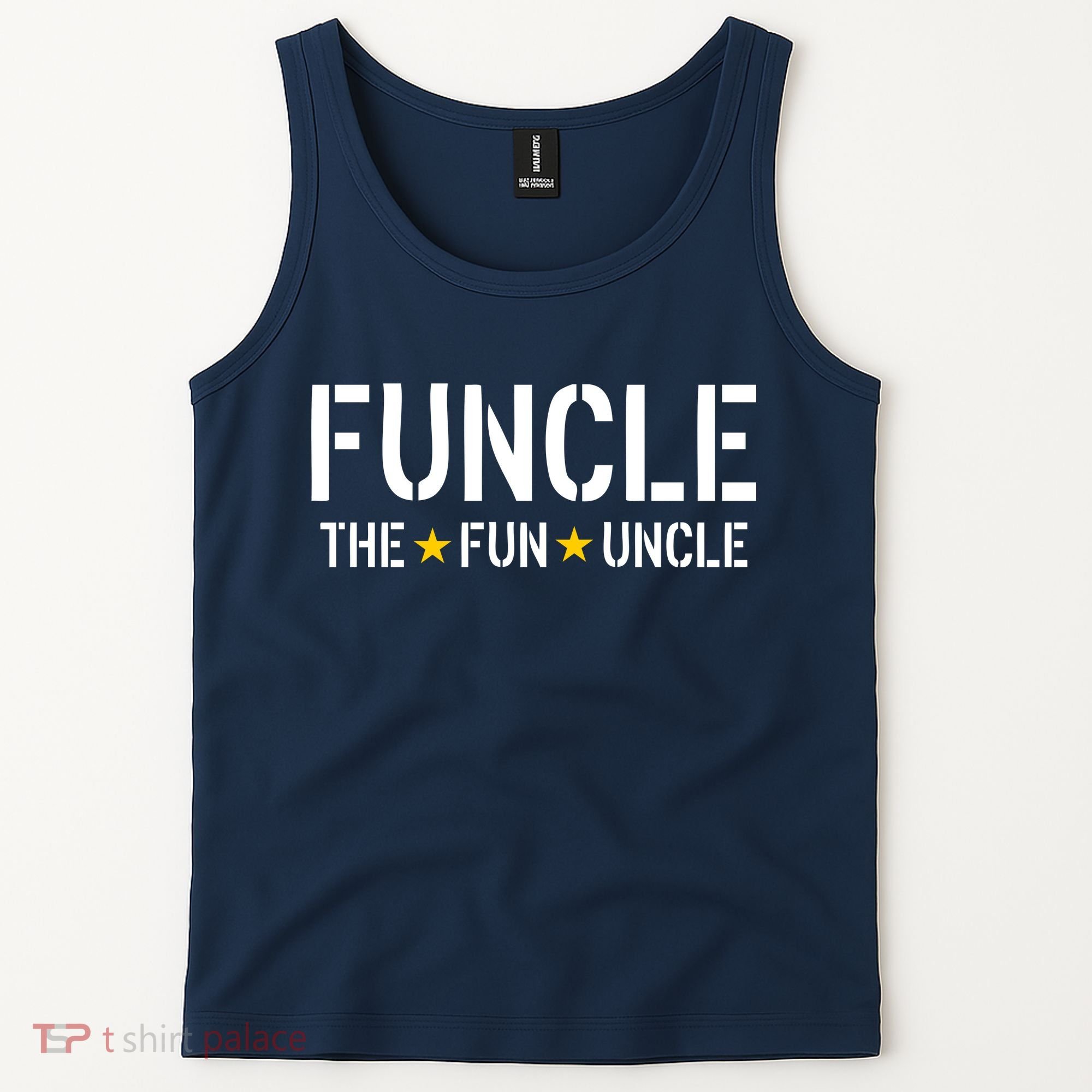 Funcle The Fun Uncle Army Stars Tank Top