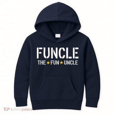 Funcle The Fun Uncle Army Stars Kids Hoodie