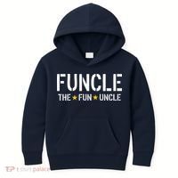 Funcle The Fun Uncle Army Stars Kids Hoodie thumb 0