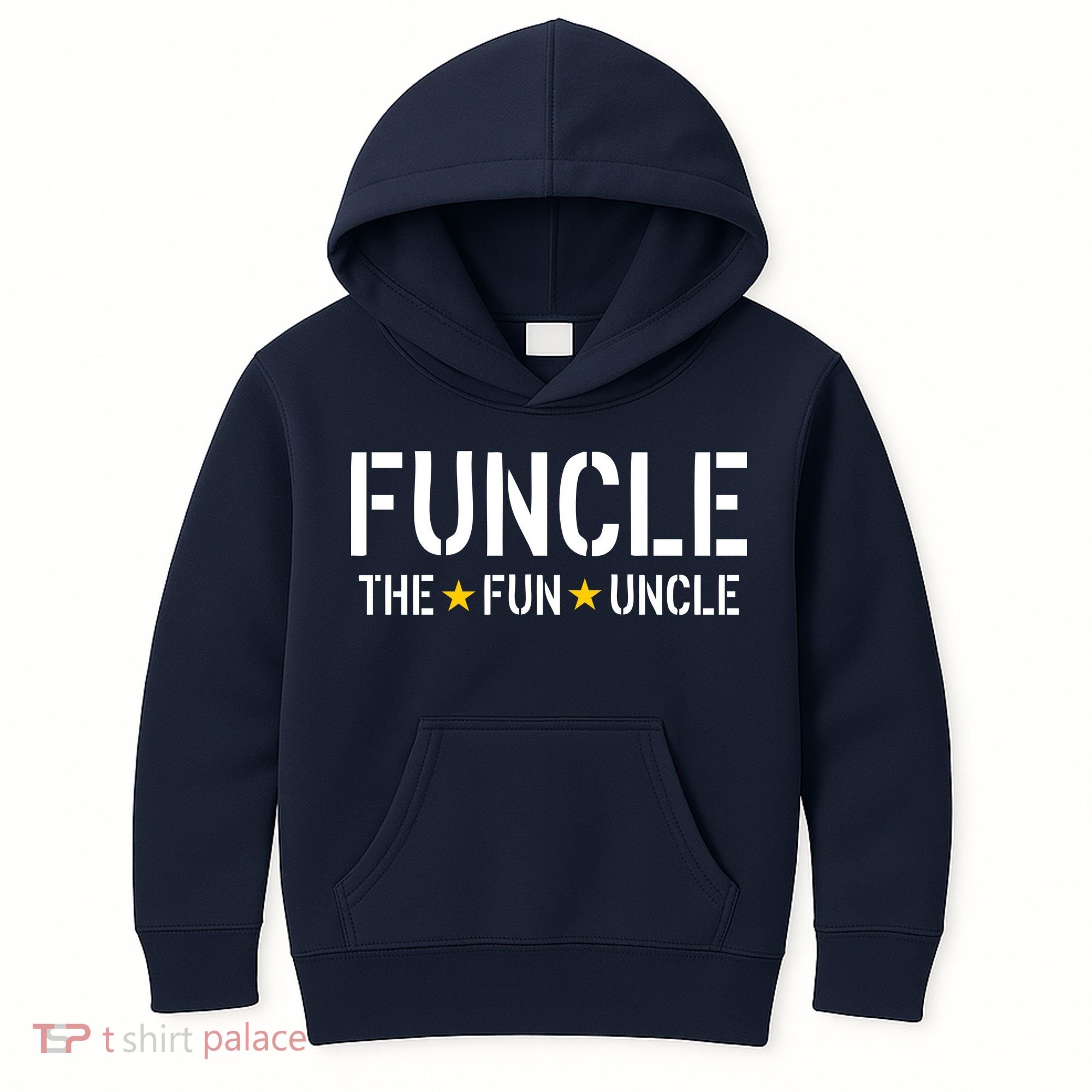 Funcle The Fun Uncle Army Stars Kids Hoodie