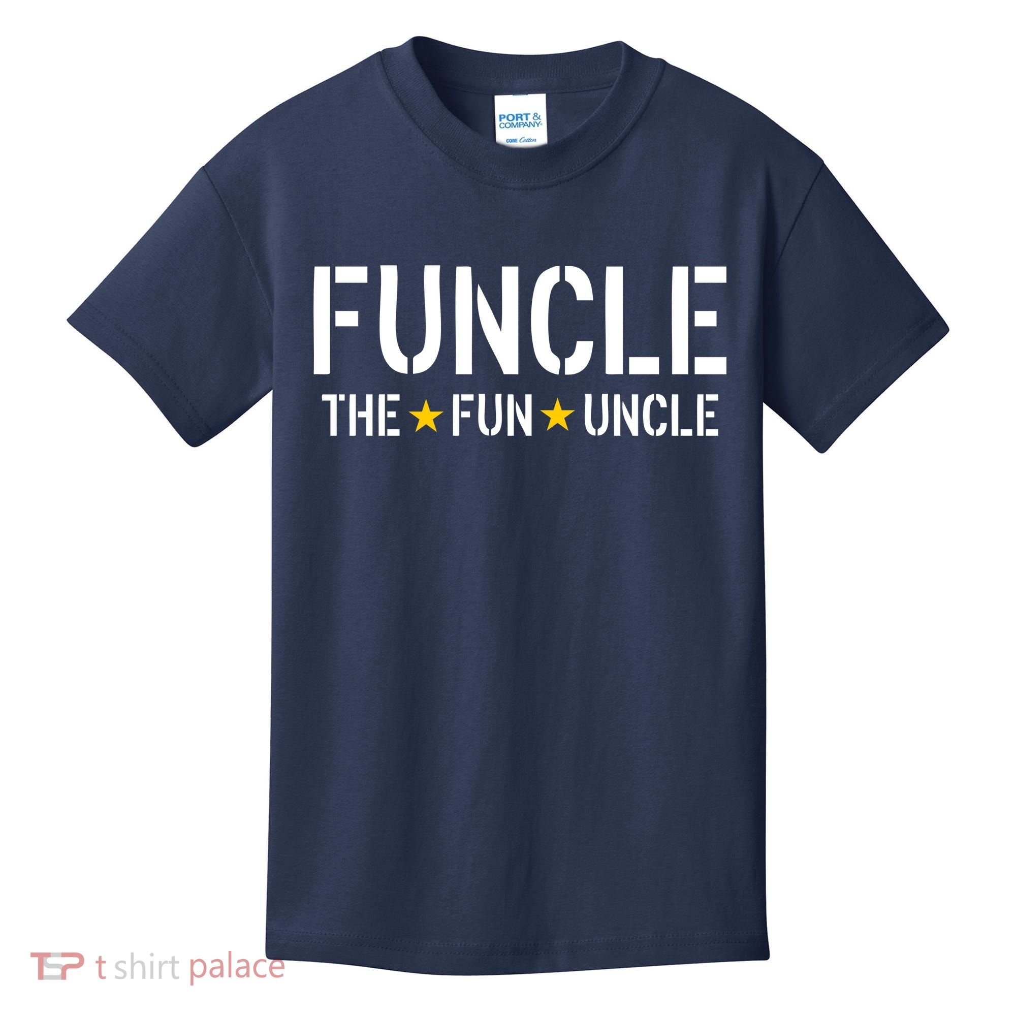 Funcle The Fun Uncle Army Stars Kids T-Shirt
