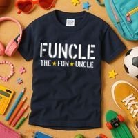 Funcle The Fun Uncle Army Stars Kids T-Shirt thumb 3